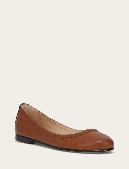Frye Premium | Women's Cognac Carson Ballet Flats