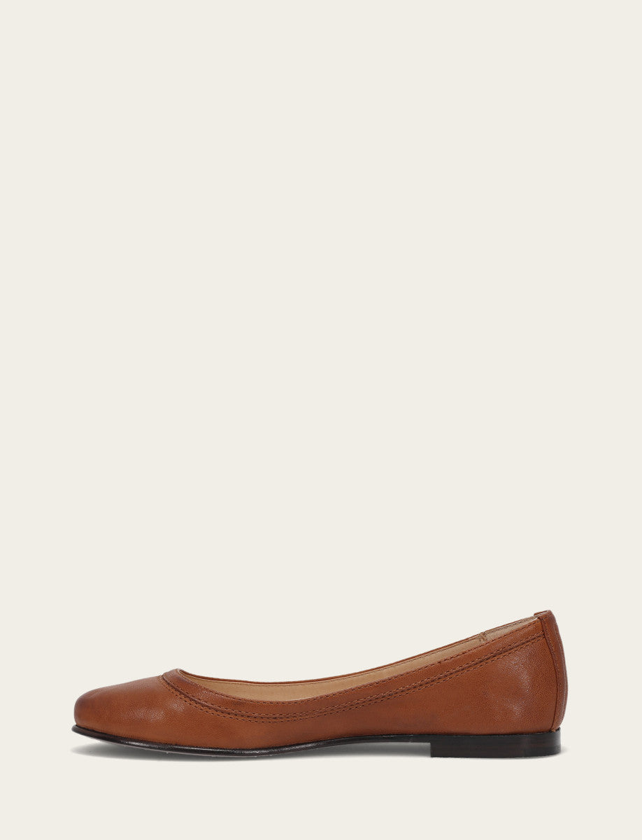 Frye Premium | Women's Cognac Carson Ballet Flats
