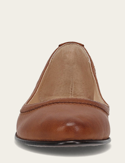 Frye Premium | Women's Cognac Carson Ballet Flats