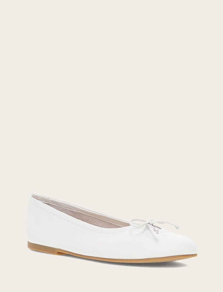 Frye Sale | Women's White Emma Ballet Flats