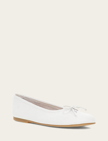 Frye Sale | Women's White Emma Ballet Flats