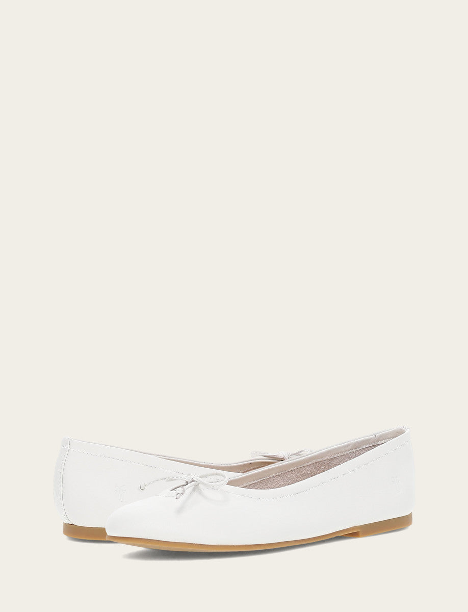 Frye Sale | Women's White Emma Ballet Flats
