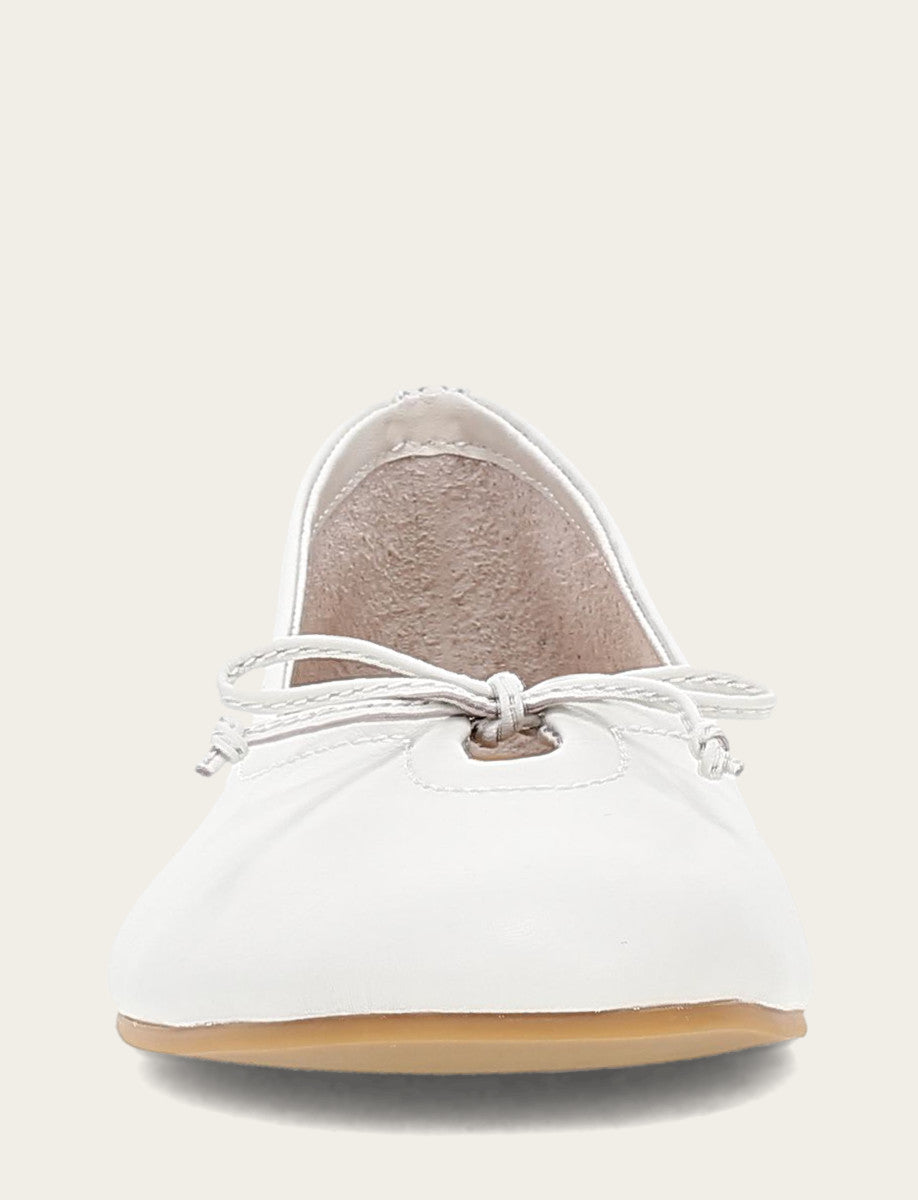 Frye Sale | Women's White Emma Ballet Flats