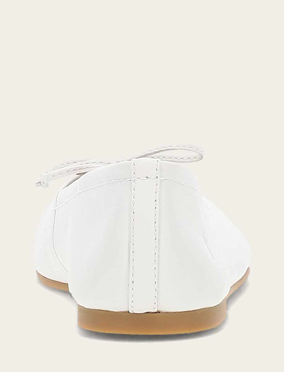 Frye Sale | Women's White Emma Ballet Flats