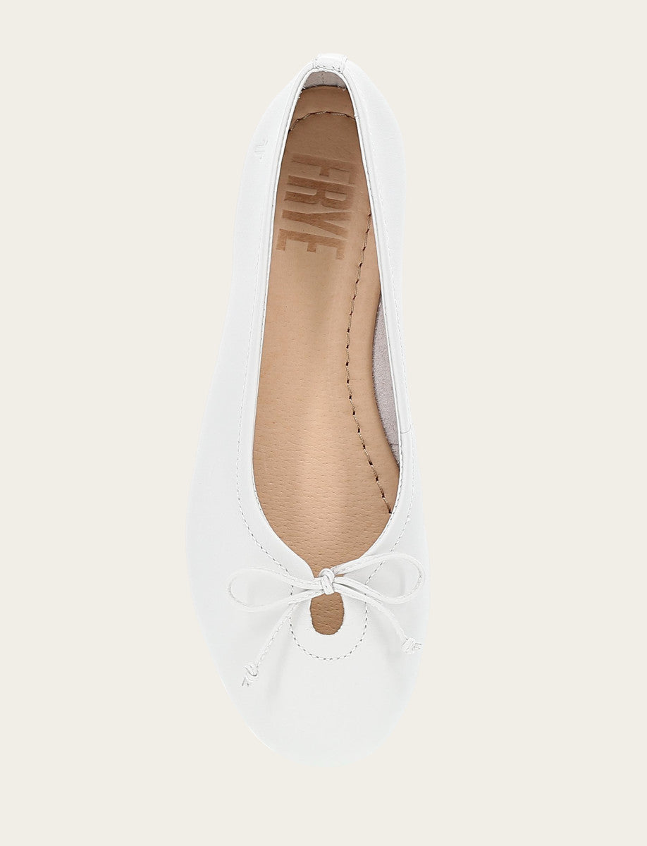 Frye Sale | Women's White Emma Ballet Flats