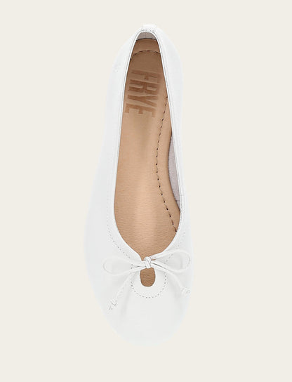 Frye Sale | Women's White Emma Ballet Flats