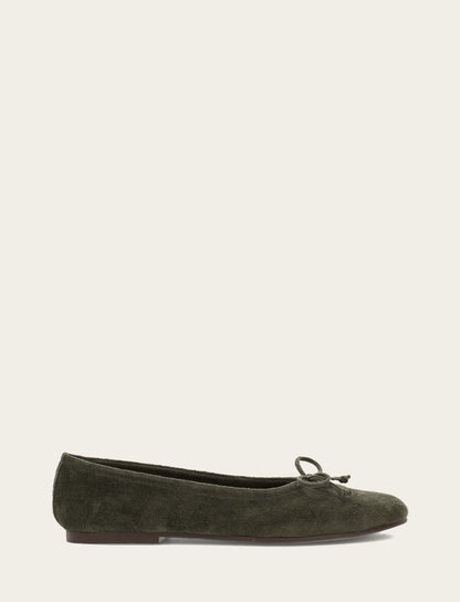 Frye Great Value | Women's Dark Olive Emma Ballet Shoe