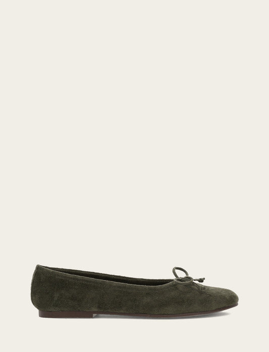 Frye Great Value | Women's Dark Olive Emma Ballet Shoe