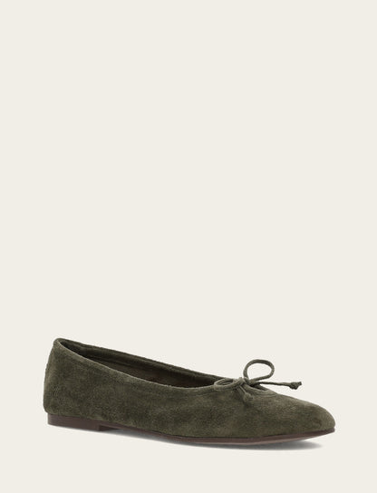 Frye Great Value | Women's Dark Olive Emma Ballet Shoe