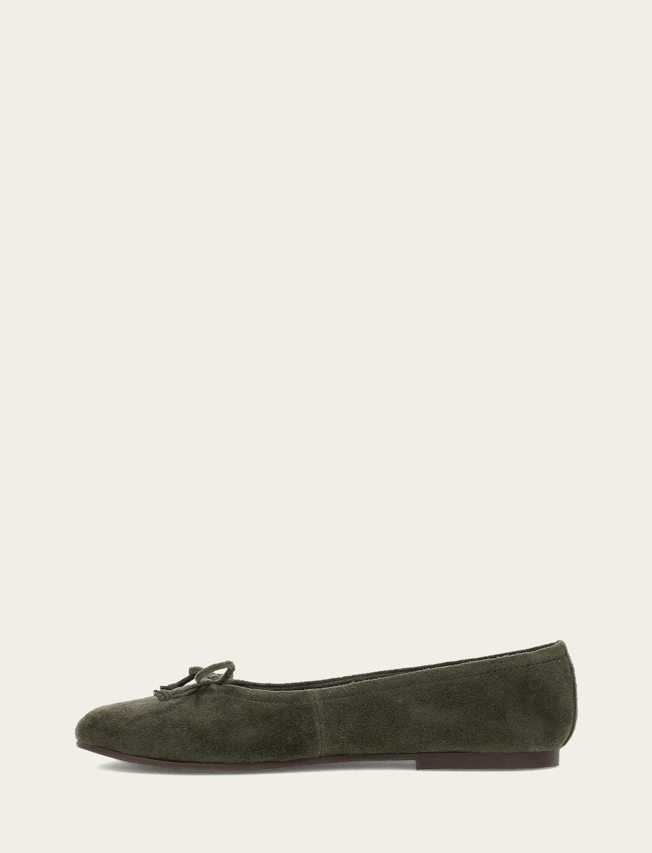 Frye Great Value | Women's Dark Olive Emma Ballet Shoe