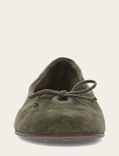 Frye Great Value | Women's Dark Olive Emma Ballet Shoe