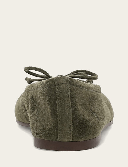Frye Great Value | Women's Dark Olive Emma Ballet Shoe
