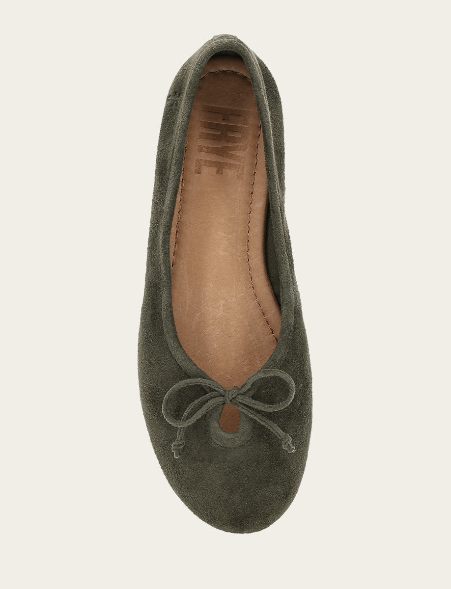 Frye Great Value | Women's Dark Olive Emma Ballet Shoe