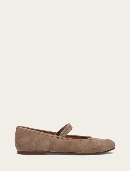 Frye Everyday | Women's Dark Taupe Emma Elastic Mary Jane Shoe