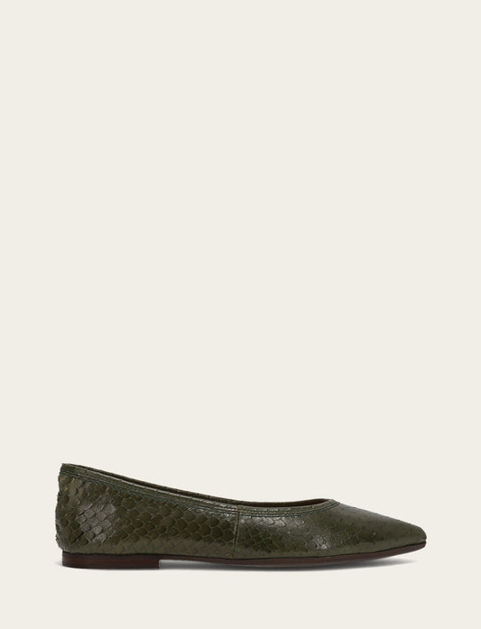 Frye New | Women's Dark Olive Heather Ballet Shoe