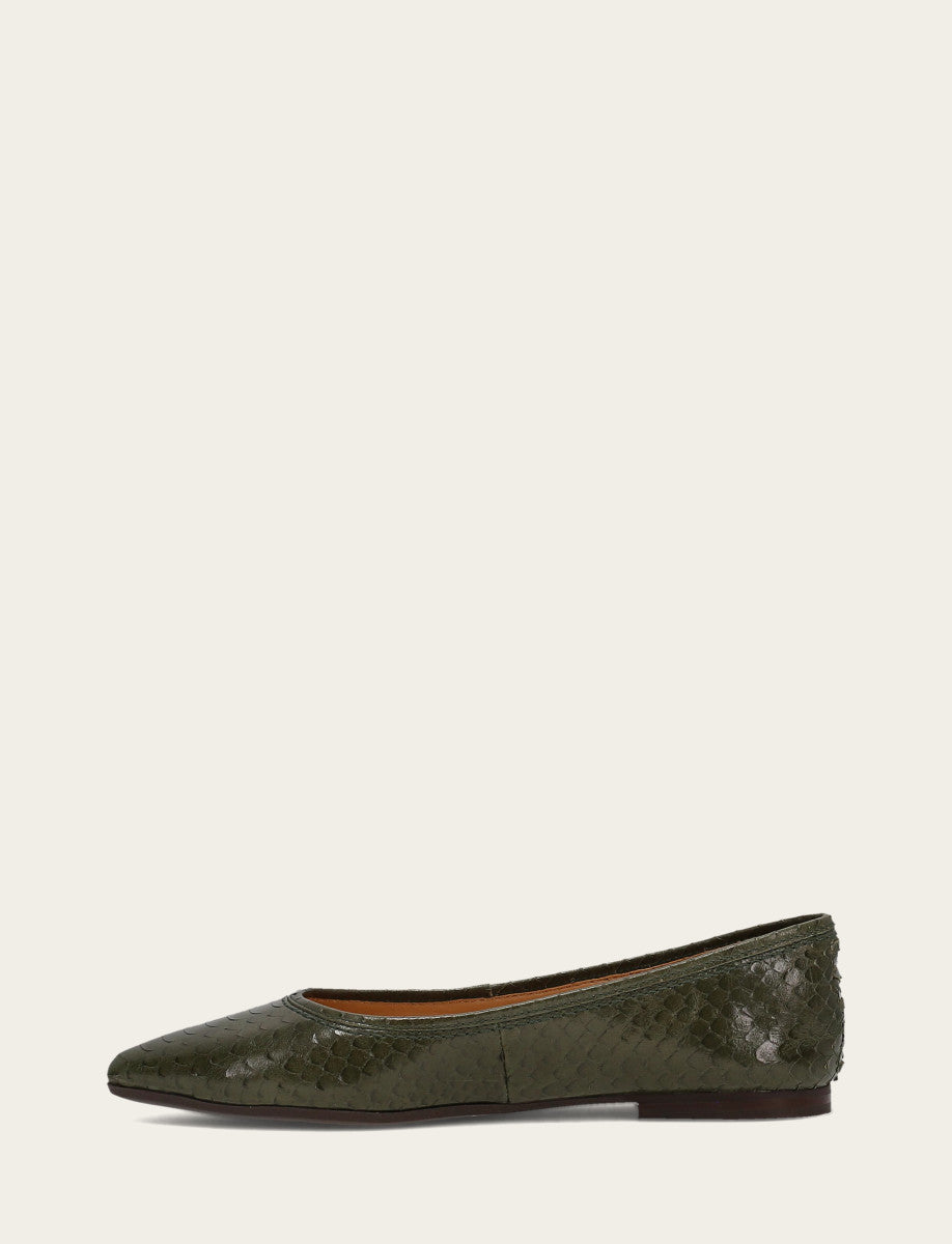 Frye New | Women's Dark Olive Heather Ballet Shoe