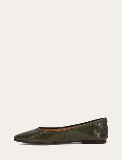 Frye New | Women's Dark Olive Heather Ballet Shoe