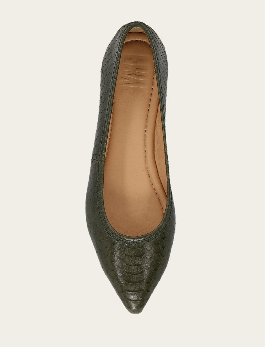 Frye New | Women's Dark Olive Heather Ballet Shoe