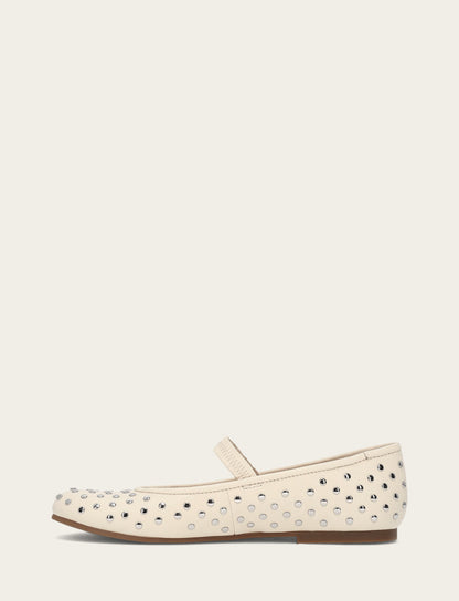 Frye Sale | Women's Ecru Emma Studded Mary Jane Shoe