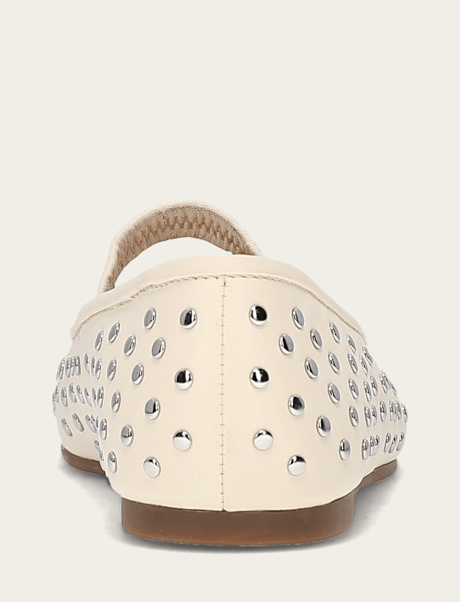 Frye Sale | Women's Ecru Emma Studded Mary Jane Shoe