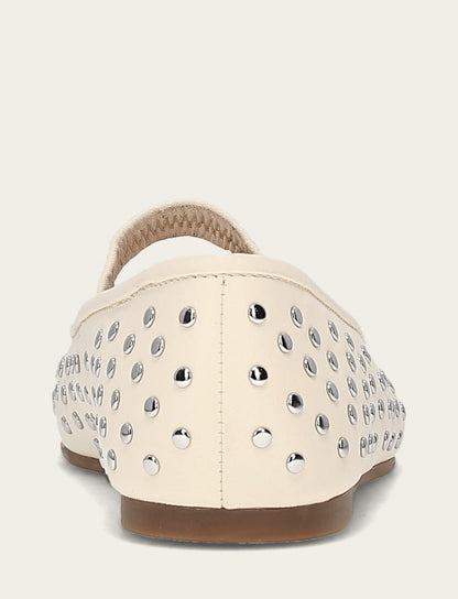 Frye Sale | Women's Ecru Emma Studded Mary Jane Shoe