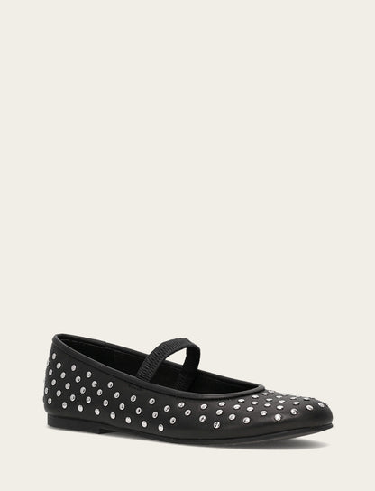 Frye Smart Buy | Women's Black Emma Studded Mary Jane Shoe