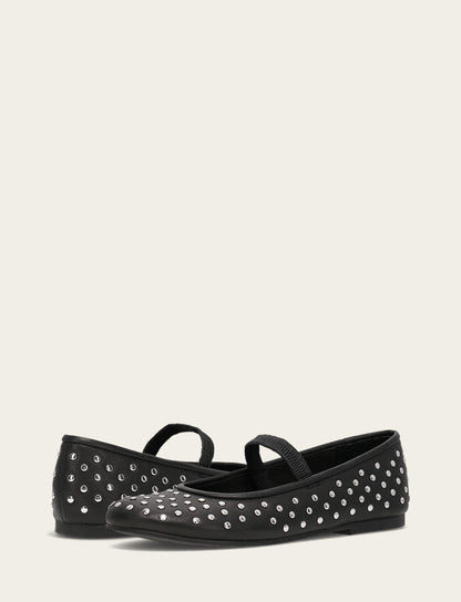 Frye Smart Buy | Women's Black Emma Studded Mary Jane Shoe