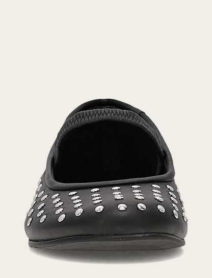 Frye Smart Buy | Women's Black Emma Studded Mary Jane Shoe
