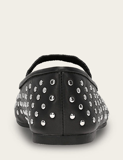 Frye Smart Buy | Women's Black Emma Studded Mary Jane Shoe