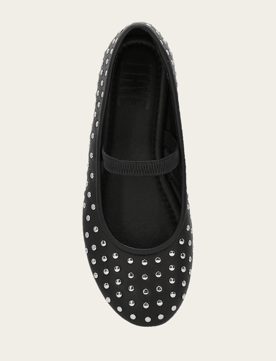 Frye Smart Buy | Women's Black Emma Studded Mary Jane Shoe