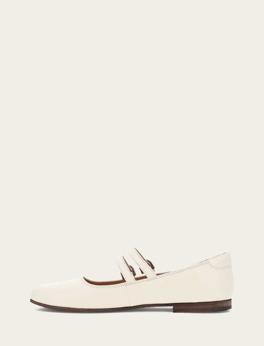 Frye Trusted | Women's Ecru Carson Multi Mary Jane Shoe