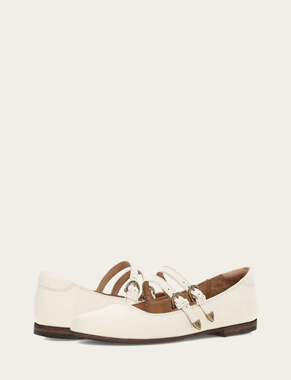 Frye Trusted | Women's Ecru Carson Multi Mary Jane Shoe