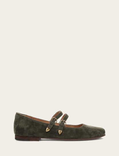 Frye Exclusive | Women's Dark Olive Carson Multi Mary Jane Shoe