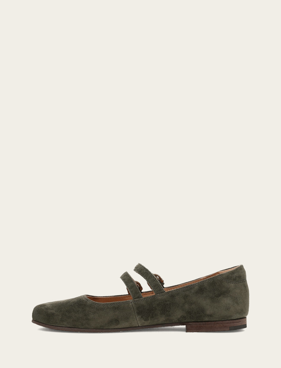 Frye Exclusive | Women's Dark Olive Carson Multi Mary Jane Shoe