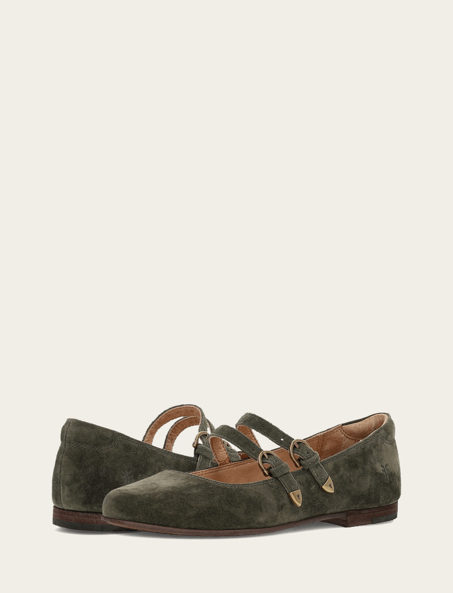 Frye Exclusive | Women's Dark Olive Carson Multi Mary Jane Shoe