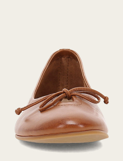 Frye New | Women's Dark Latte Emma Ballet Flats