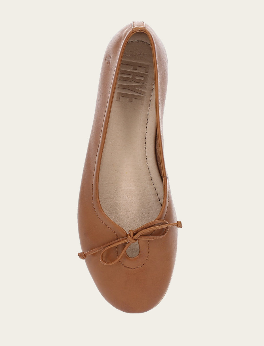 Frye New | Women's Dark Latte Emma Ballet Flats