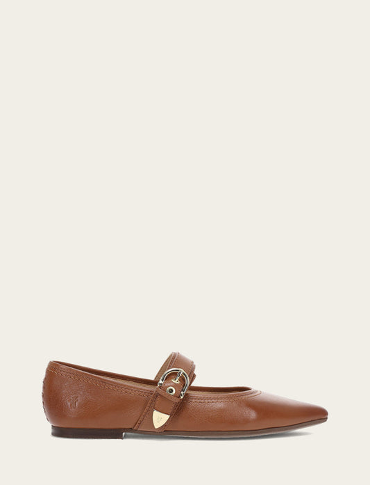 Frye Customer Favorite | Women's Dark Latte Heather Buckle Mary Jane Flats