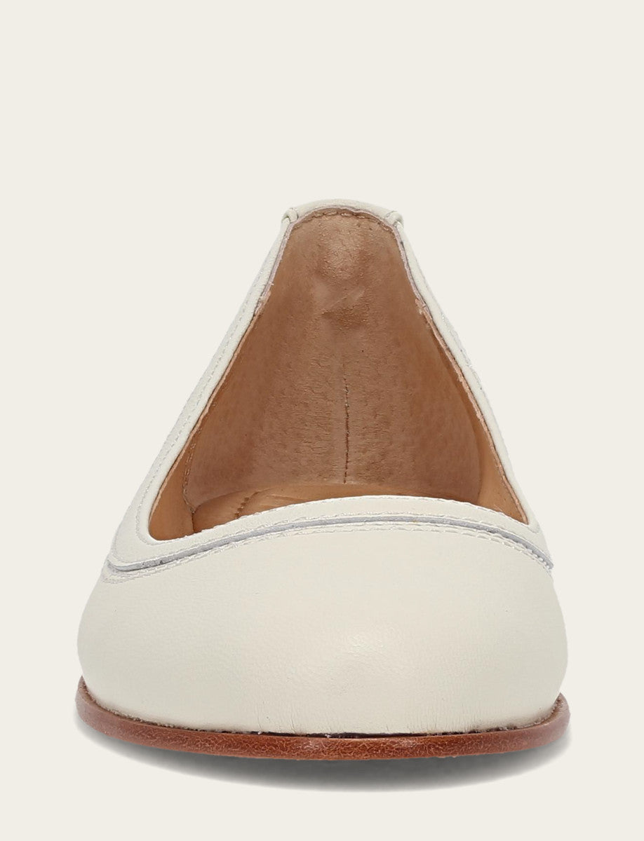 Frye Trusted | Women's White Carson Ballet Flats