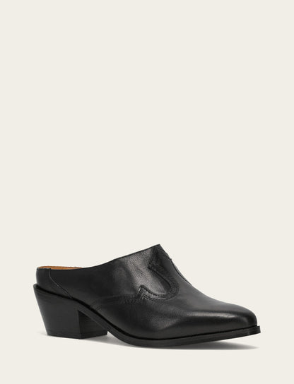 Frye Latest | Women's Black Luna Mule