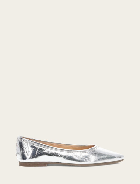 Frye Special Offer | Women's Silver Heather Ballet Flats