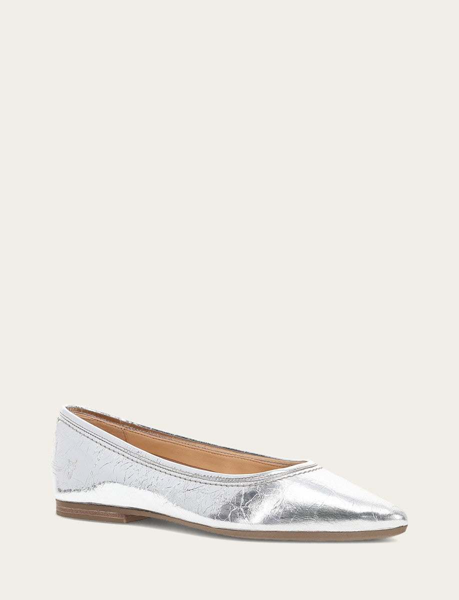 Frye Special Offer | Women's Silver Heather Ballet Flats