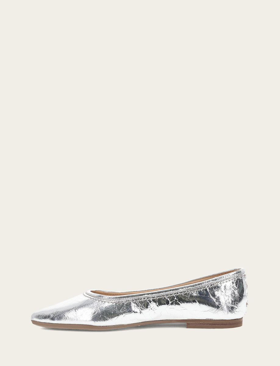 Frye Special Offer | Women's Silver Heather Ballet Flats