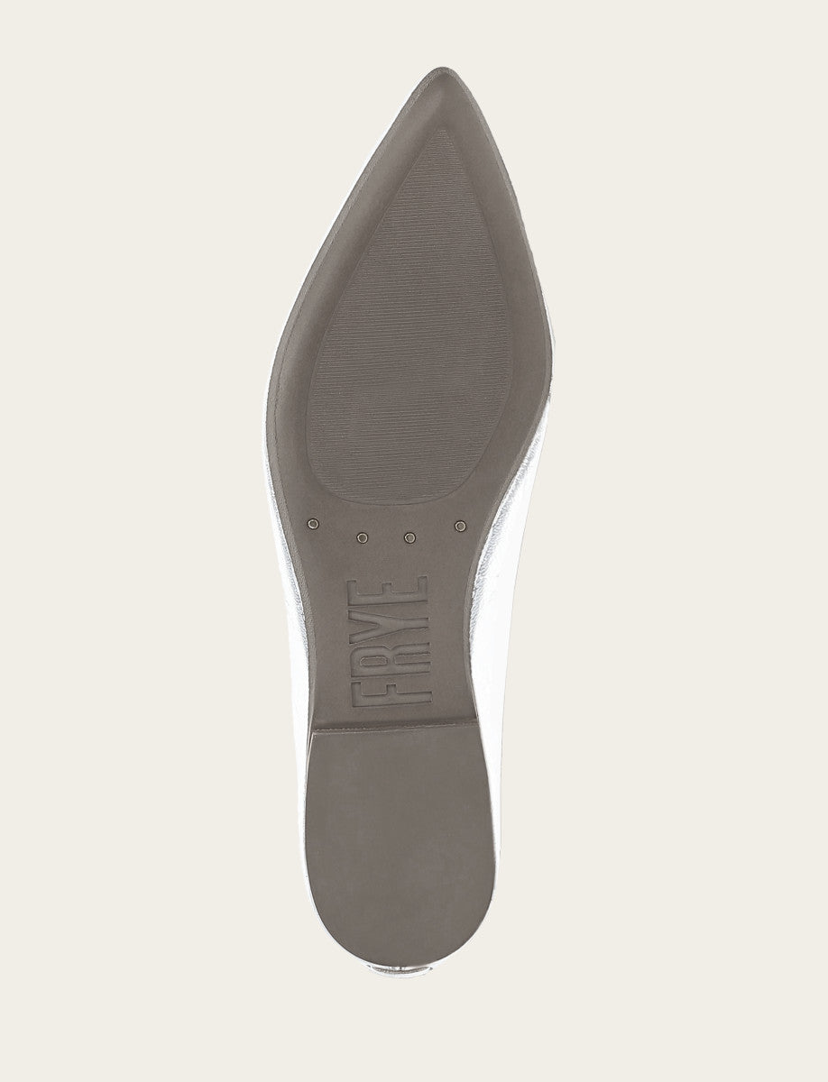 Frye Special Offer | Women's Silver Heather Ballet Flats