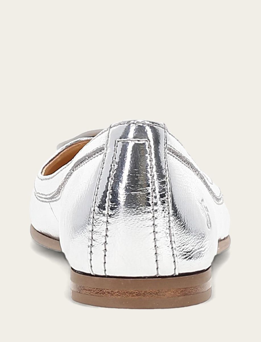 Frye Exclusive | Women's Silver Carson Logo Ballet Flats