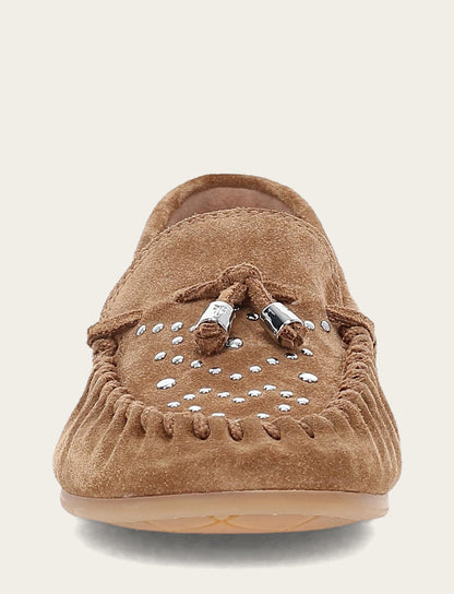 Frye Great Value | Women's Almond Naya Stud Moc Loafers