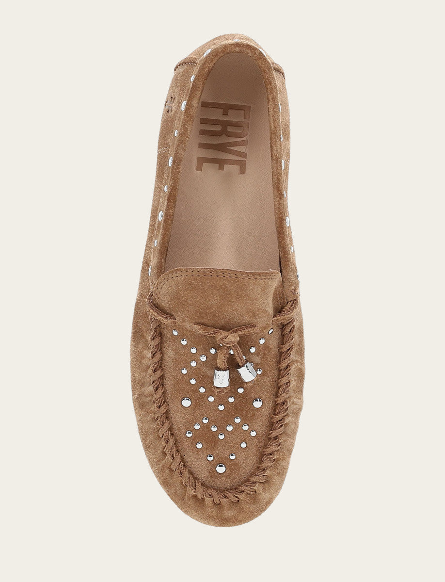 Frye Great Value | Women's Almond Naya Stud Moc Loafers