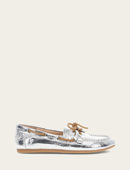 Frye Trending | Women's Silver Naya Boat Shoes
