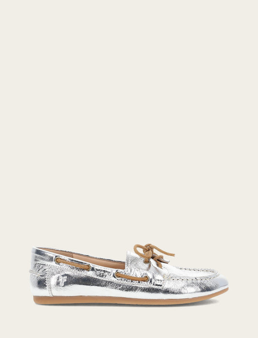Frye Trending | Women's Silver Naya Boat Shoes