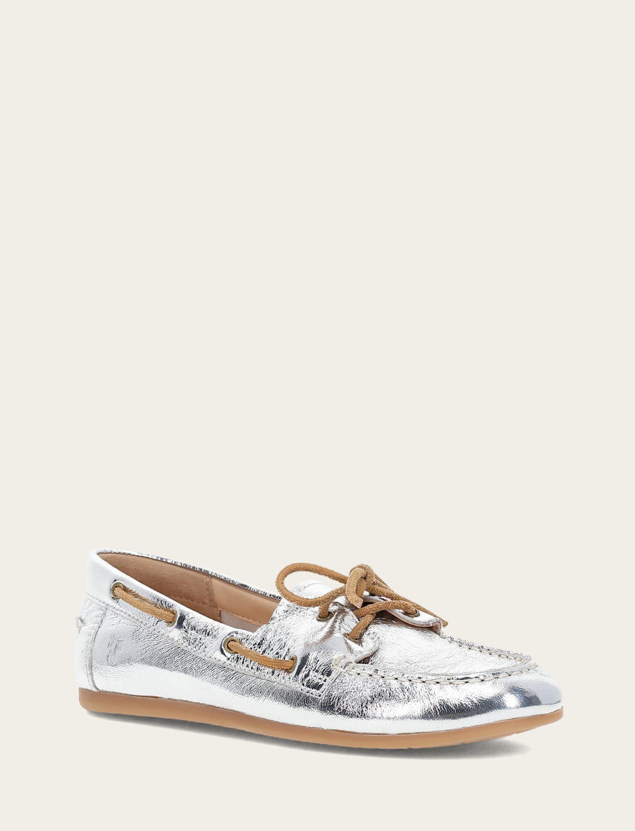 Frye Trending | Women's Silver Naya Boat Shoes